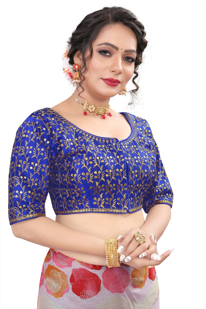 MK Women's Phantom Stitched with 3/4 Sleeve (Half Sleeves) with Hook for Casual Party & Festive Wedding for Women's & Ladies Pack of 1.