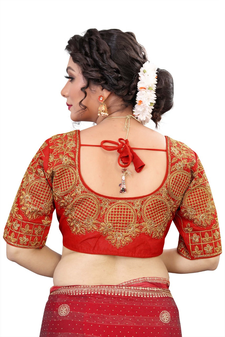 MK Women's Phantom Stitched with 3/4 Sleeve (Half Sleeves) with Hook for Casual Party & Festive Wedding for Women's & Ladies Pack of 1.