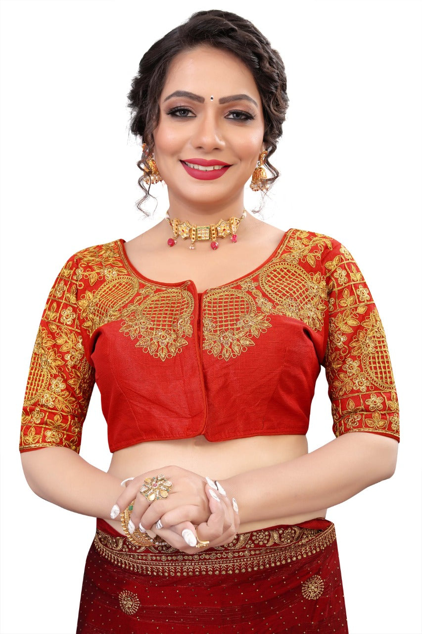 MK Women's Phantom Stitched with 3/4 Sleeve (Half Sleeves) with Hook for Casual Party & Festive Wedding for Women's & Ladies Pack of 1.