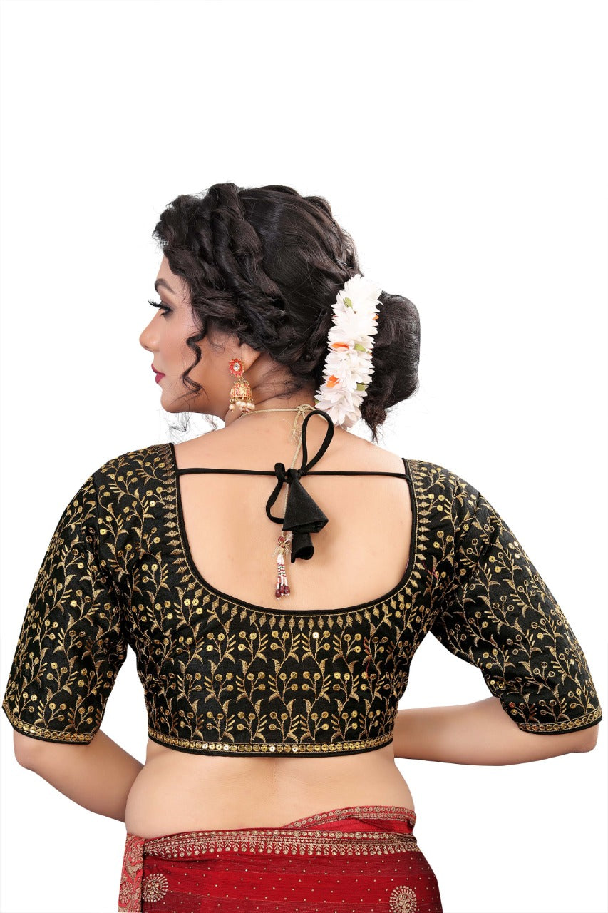 MK Women's Phantom Stitched with 3/4 Sleeve (Half Sleeves) with Hook for Casual Party & Festive Wedding for Women's & Ladies Pack of 1.