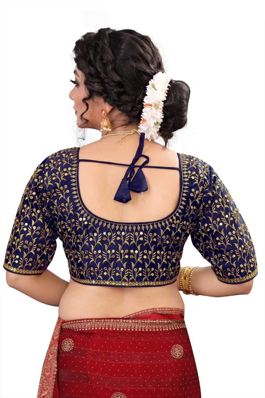 MK Women's Phantom Stitched with 3/4 Sleeve (Half Sleeves) with Hook for Casual Party & Festive Wedding for Women's & Ladies Pack of 1.