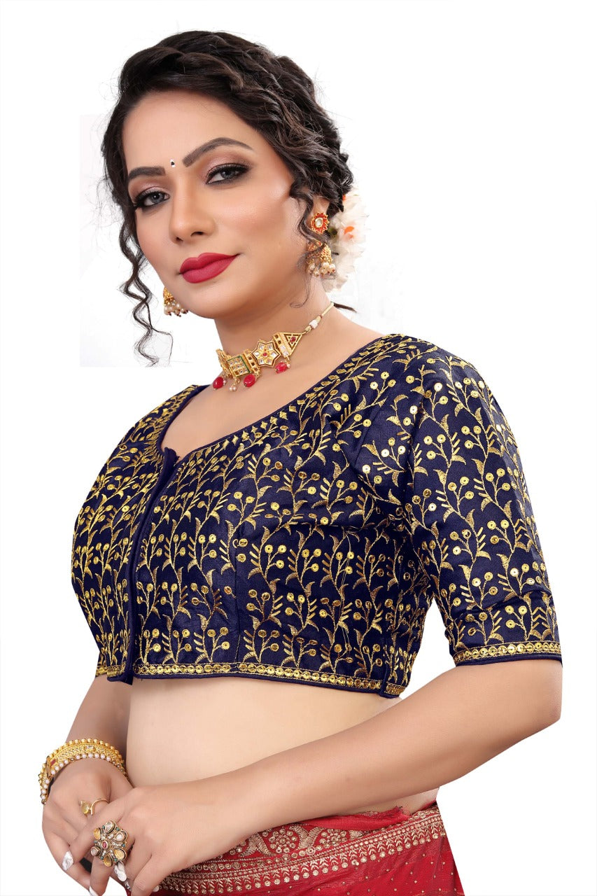 MK Women's Phantom Stitched with 3/4 Sleeve (Half Sleeves) with Hook for Casual Party & Festive Wedding for Women's & Ladies Pack of 1.