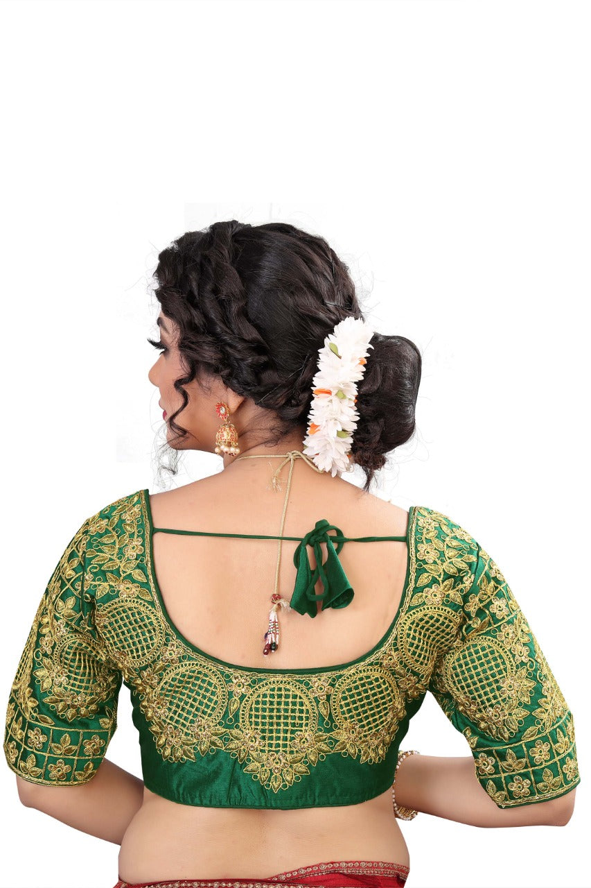 MK Women's Phantom Stitched with 3/4 Sleeve (Half Sleeves) with Hook for Casual Party & Festive Wedding for Women's & Ladies Pack of 1.