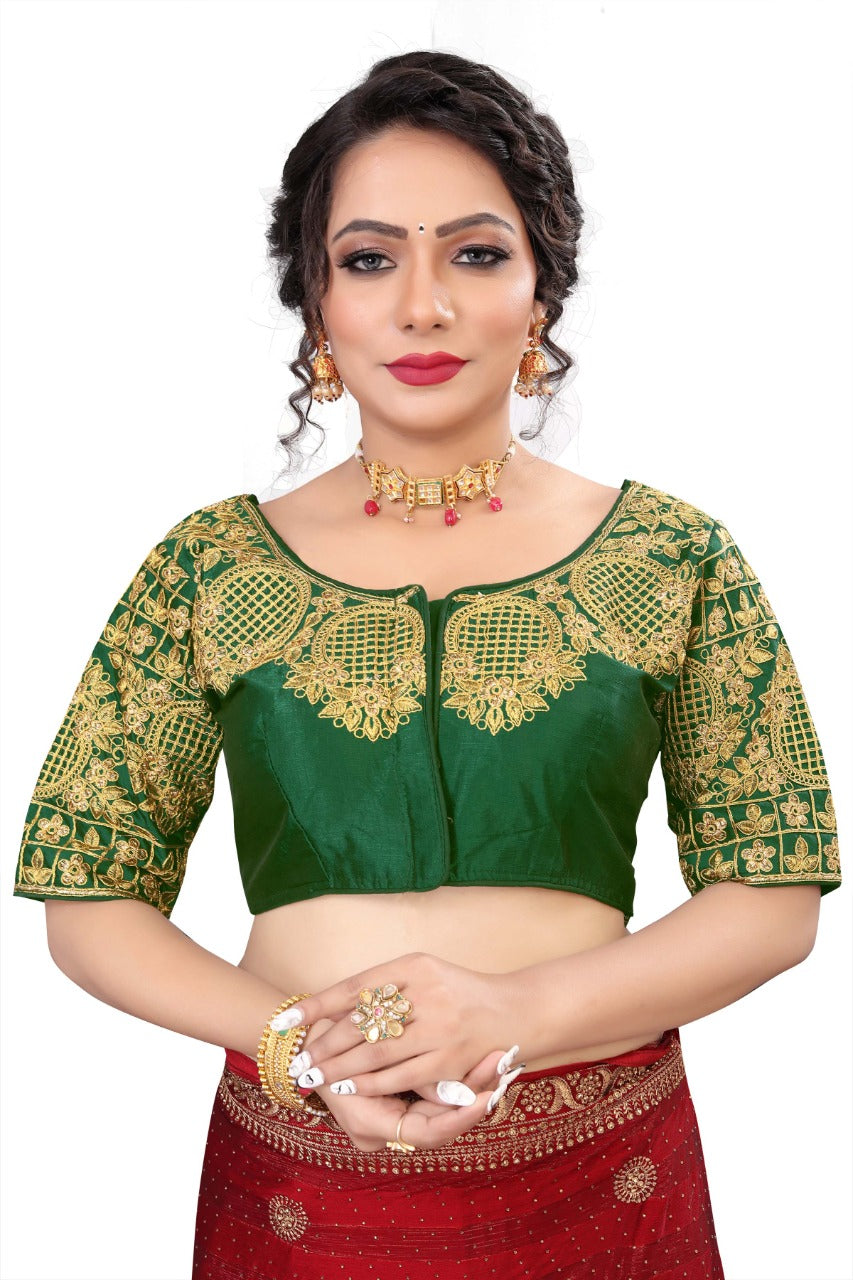 MK Women's Phantom Stitched with 3/4 Sleeve (Half Sleeves) with Hook for Casual Party & Festive Wedding for Women's & Ladies Pack of 1.