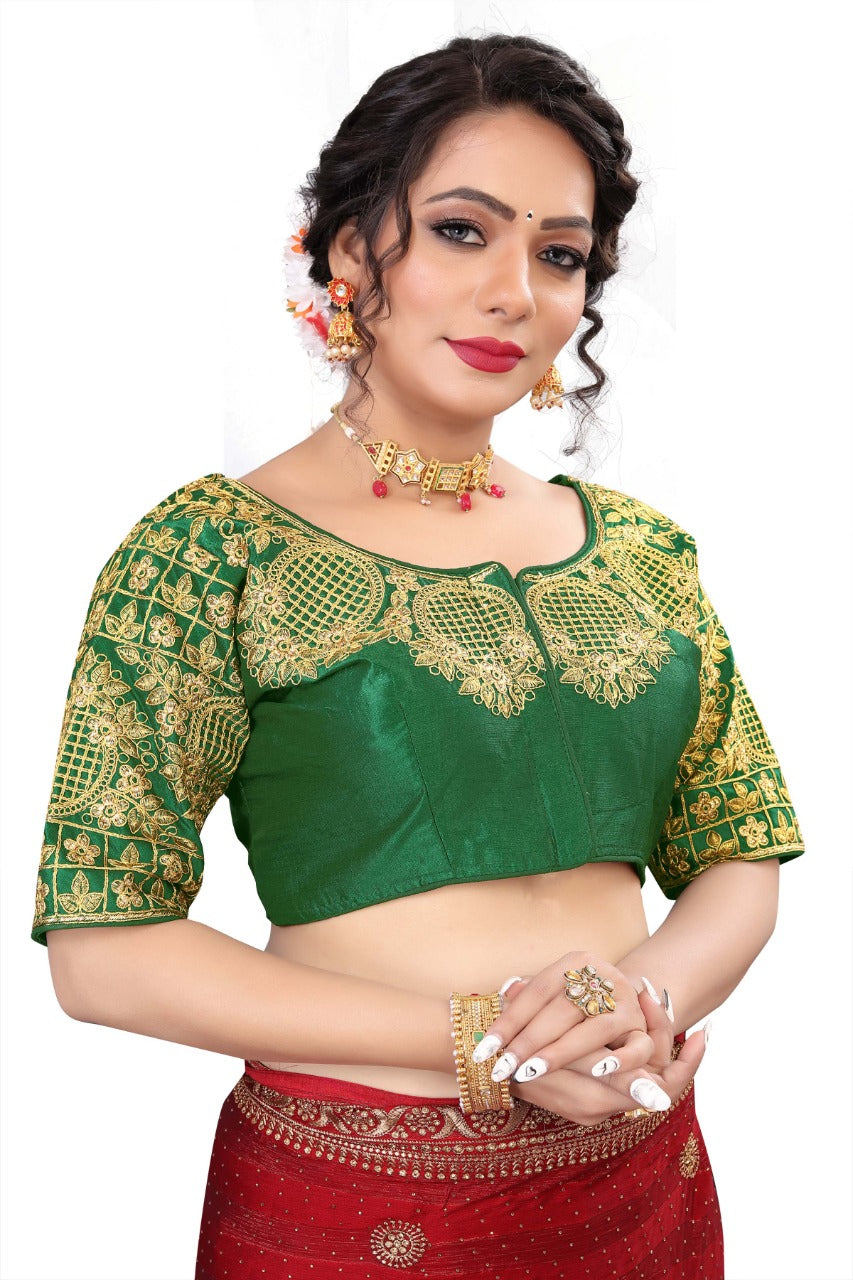 MK Women's Phantom Stitched with 3/4 Sleeve (Half Sleeves) with Hook for Casual Party & Festive Wedding for Women's & Ladies Pack of 1.