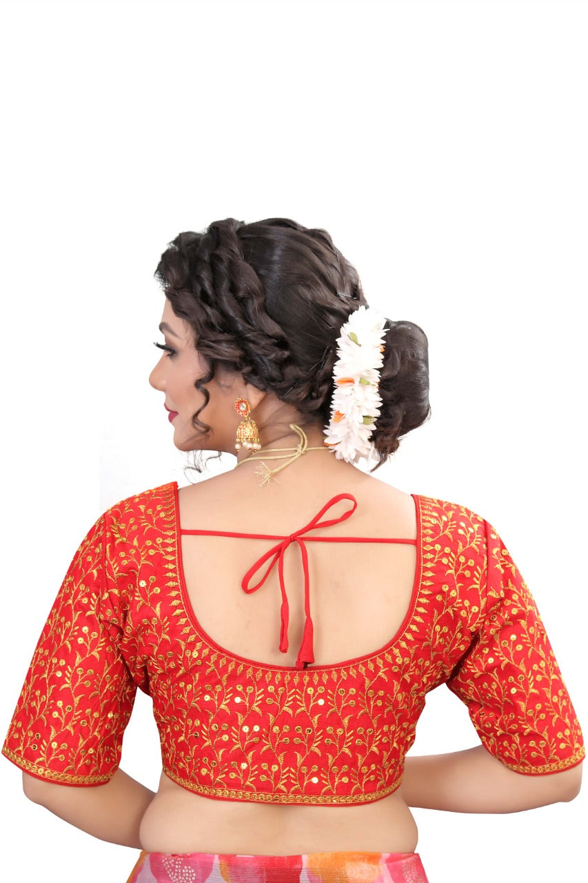 MK Women's Phantom Stitched with 3/4 Sleeve (Half Sleeves) with Hook for Casual Party & Festive Wedding for Women's & Ladies Pack of 1.