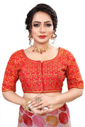 MK Women's Phantom Stitched with 3/4 Sleeve (Half Sleeves) with Hook for Casual Party & Festive Wedding for Women's & Ladies Pack of 1.