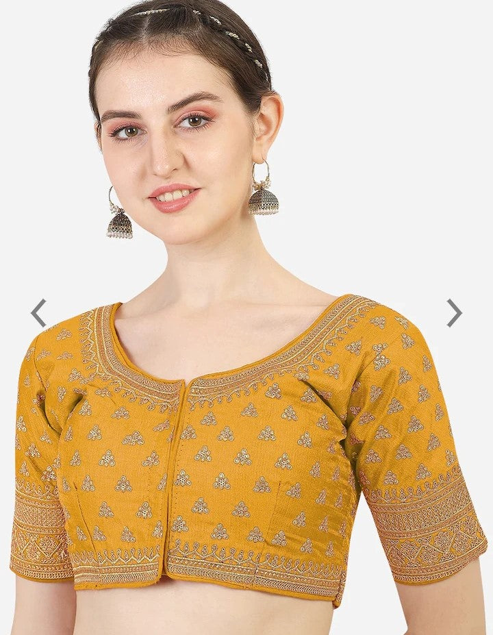 MK Women's Phantom Stitched with 3/4 Sleeve (Half Sleeves) with Hook for Casual Party & Festive Wedding for Women's & Ladies Pack of 1.