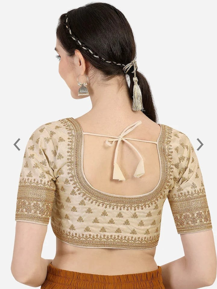 MK Women's Phantom Stitched with 3/4 Sleeve (Half Sleeves) with Hook for Casual Party & Festive Wedding for Women's & Ladies Pack of 1.