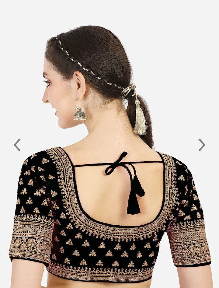 MK Women's Phantom Stitched with 3/4 Sleeve (Half Sleeves) with Hook for Casual Party & Festive Wedding for Women's & Ladies Pack of 1.