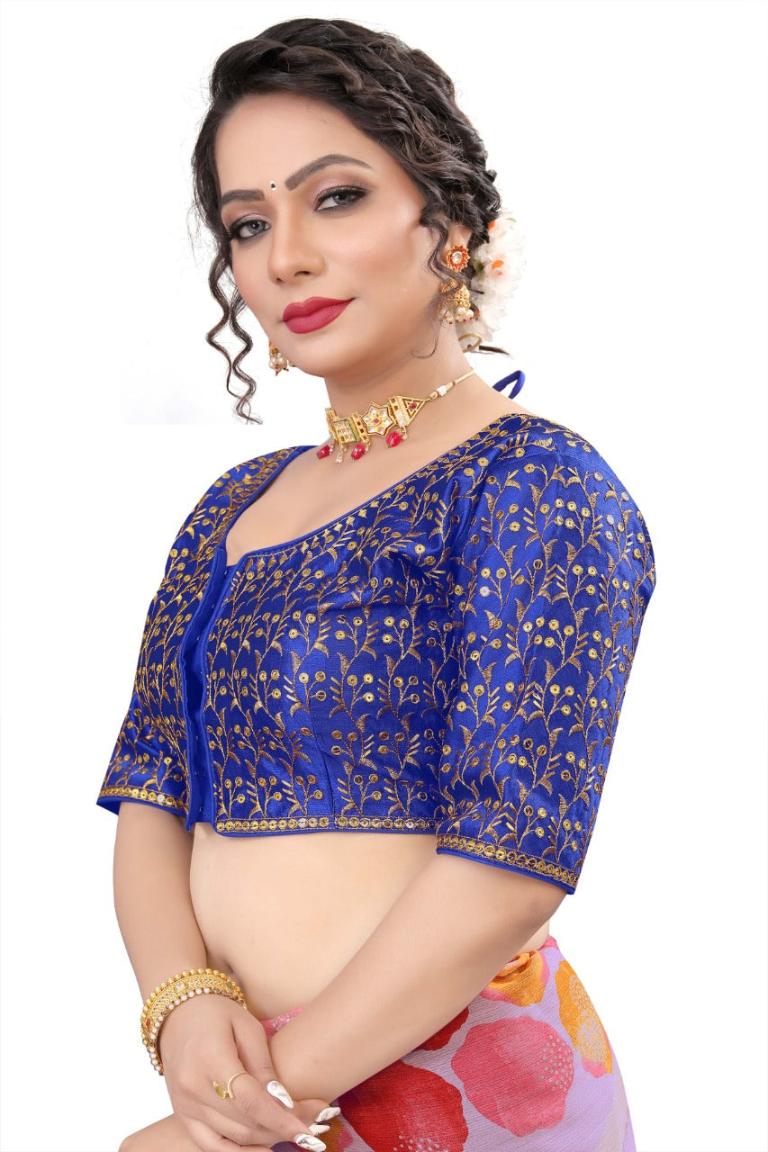 MK Women's Phantom Stitched with 3/4 Sleeve (Half Sleeves) with Hook for Casual Party & Festive Wedding for Women's & Ladies Pack of 1.