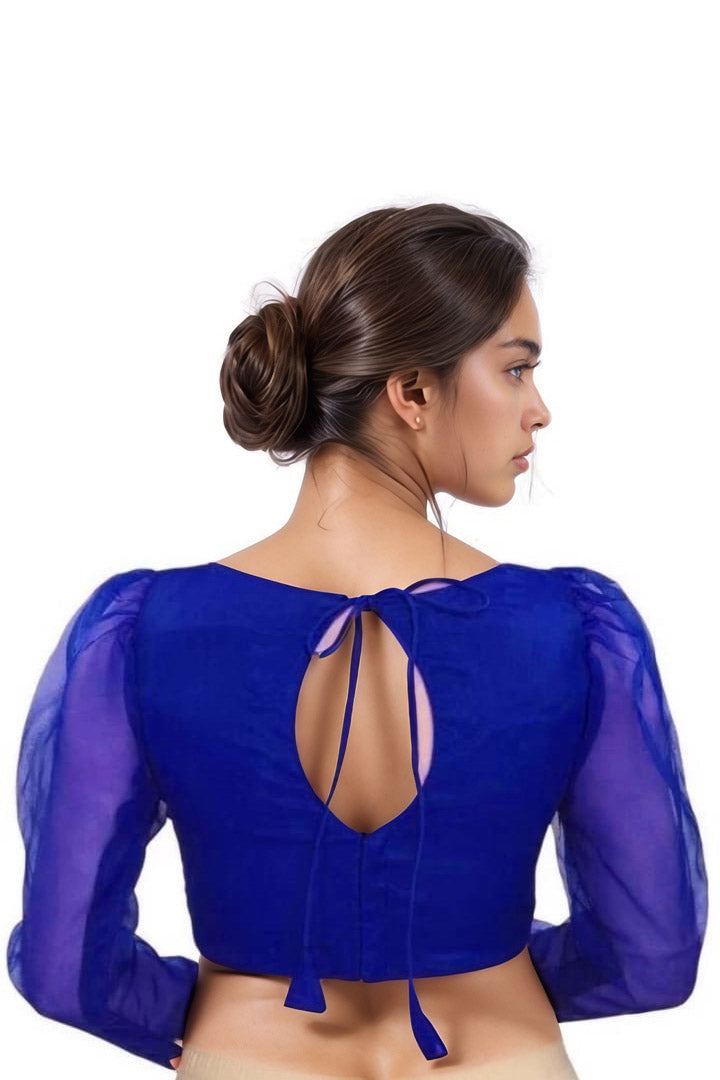 MK Women's Organza Leg'o Mutton Sleeve (Net Sleeves) for Casual Party & Festive Wedding for Womens & Ladies Pack of 1.