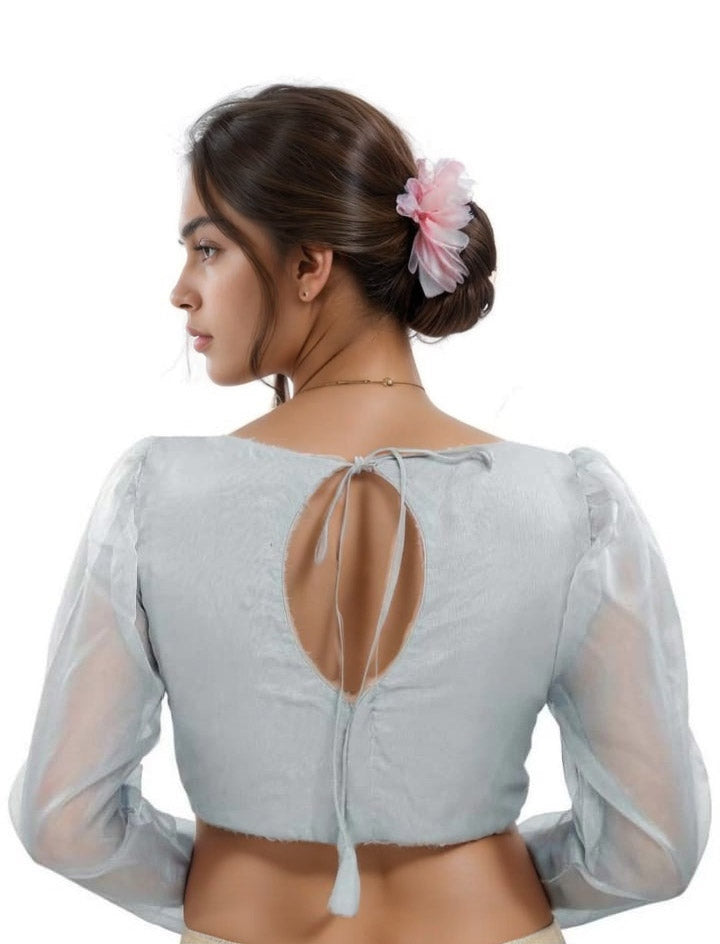 MK Women's Organza Leg'o Mutton Sleeve (Net Sleeves) for Casual Party & Festive Wedding for Womens & Ladies Pack of 1.